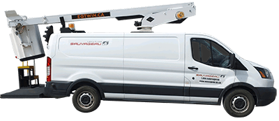 Insulated 36’ telescopic aerial lift truck